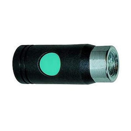 Milton Coupler, Push Button 3/8 in. Fnpt, 3/8 in. Fitting PEC85